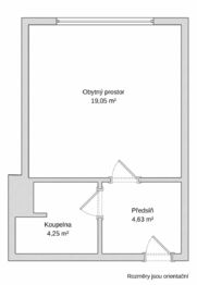 Pronájem bytu 1+kk v osobním vlastnictví 28 m², Brno