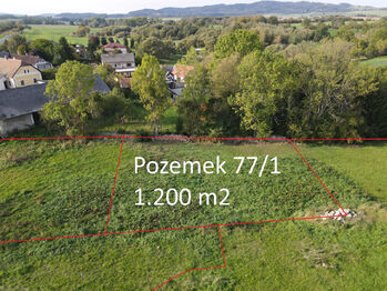 Prodej pozemku 1200 m², Sedlec-Prčice