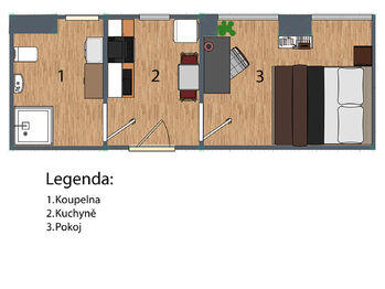 Pronájem bytu 1+1 v osobním vlastnictví 29 m², Brno