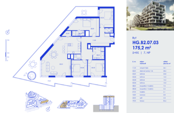 Prodej bytu 5+kk v osobním vlastnictví 174 m², Praha 10 - Strašnice