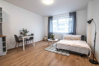 nábytek není součástí - Pronájem bytu 1+kk v osobním vlastnictví 29 m², Rakovník