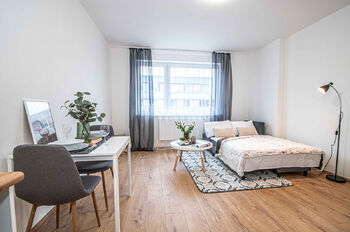 nábytek není součástí - Pronájem bytu 1+kk v osobním vlastnictví 29 m², Rakovník