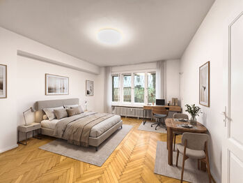 Vizualizace nábytku - Pronájem bytu 2+1 v osobním vlastnictví 57 m², Praha 2 - Nové Město