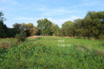 Pohled od západu - Prodej pozemku 2730 m², Sedlec-Prčice