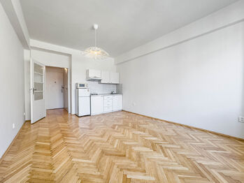 Kuchyně - Pronájem bytu 1+kk v osobním vlastnictví 27 m², Praha 2 - Nové Město