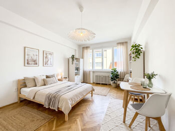 Vizualizace nábytku - Pronájem bytu 1+kk v osobním vlastnictví 27 m², Praha 2 - Nové Město
