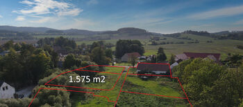 Pohled od východu - Prodej pozemku 1575 m², Sedlec-Prčice