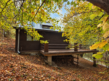 Vstup na terasu z pokoje - Prodej chaty / chalupy 69 m², Nýdek