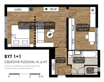 Prodej bytu 1+1 v osobním vlastnictví 42 m², Ostrava