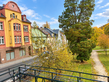 Pohled z balkonu - Prodej domu 125 m², Jáchymov