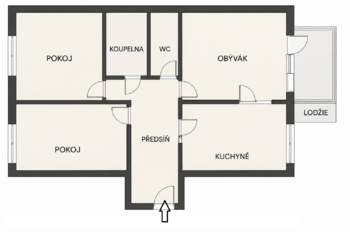 Prodej bytu 3+1 v osobním vlastnictví 65 m², Praha 8 - Troja