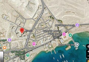 Mapa - Prodej bytu 1+kk v osobním vlastnictví 84 m², Hurghada