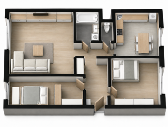 Prodej bytu 3+1 v osobním vlastnictví 73 m², Brno