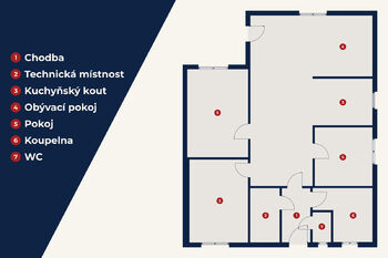 2D plánek - Prodej domu 103 m², Vrchotovy Janovice