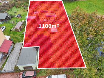 Prodej pozemku 1100 m², Podhradí