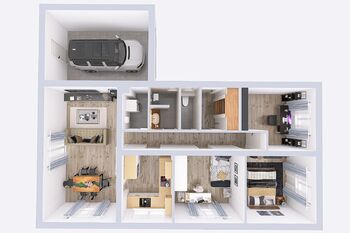 Orientační půdorys - Prodej domu 94 m², Městec Králové