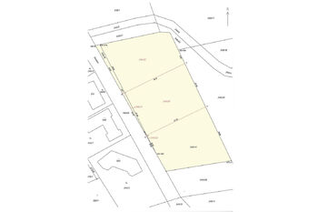 Situace měřená - gp - Prodej pozemku 1058 m², Dlouhá Třebová