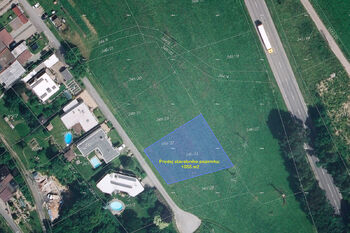 Mapa KN - ortofoto - Prodej pozemku 1055 m², Dlouhá Třebová