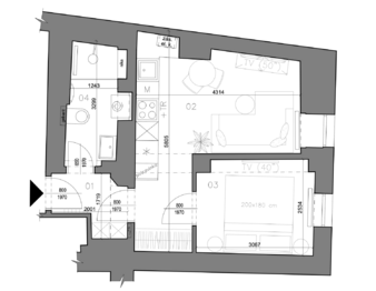 Prodej bytu 1+kk v osobním vlastnictví 33 m², Praha 4 - Podolí