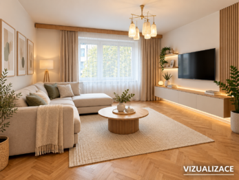 vizualizace - Prodej bytu 2+1 v osobním vlastnictví 56 m², Olomouc
