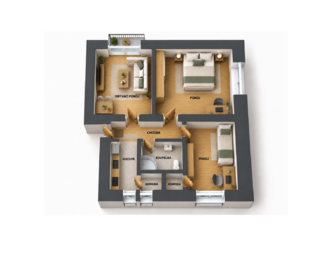 Prodej bytu 3+1 v osobním vlastnictví 61 m², Příbram