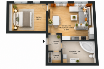 Prodej bytu 2+kk v osobním vlastnictví 50 m², Praha 5 - Stodůlky