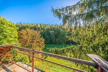 výhled z terasy - Prodej chaty / chalupy 70 m², Družec