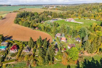 pohled z dronu - Prodej chaty / chalupy 70 m², Družec