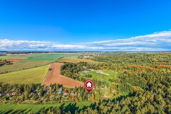 pohled z dronu - Prodej chaty / chalupy 70 m², Družec