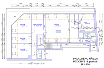 Pronájem kancelářských prostor 219 m², Plzeň