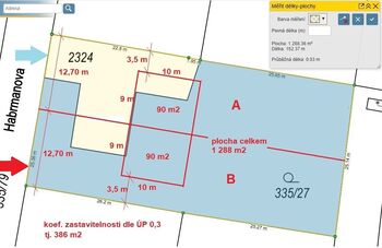 Prodej pozemku 650 m², Starý Plzenec