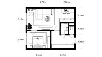 Prodej bytu 2+kk v osobním vlastnictví 42 m², Kladno