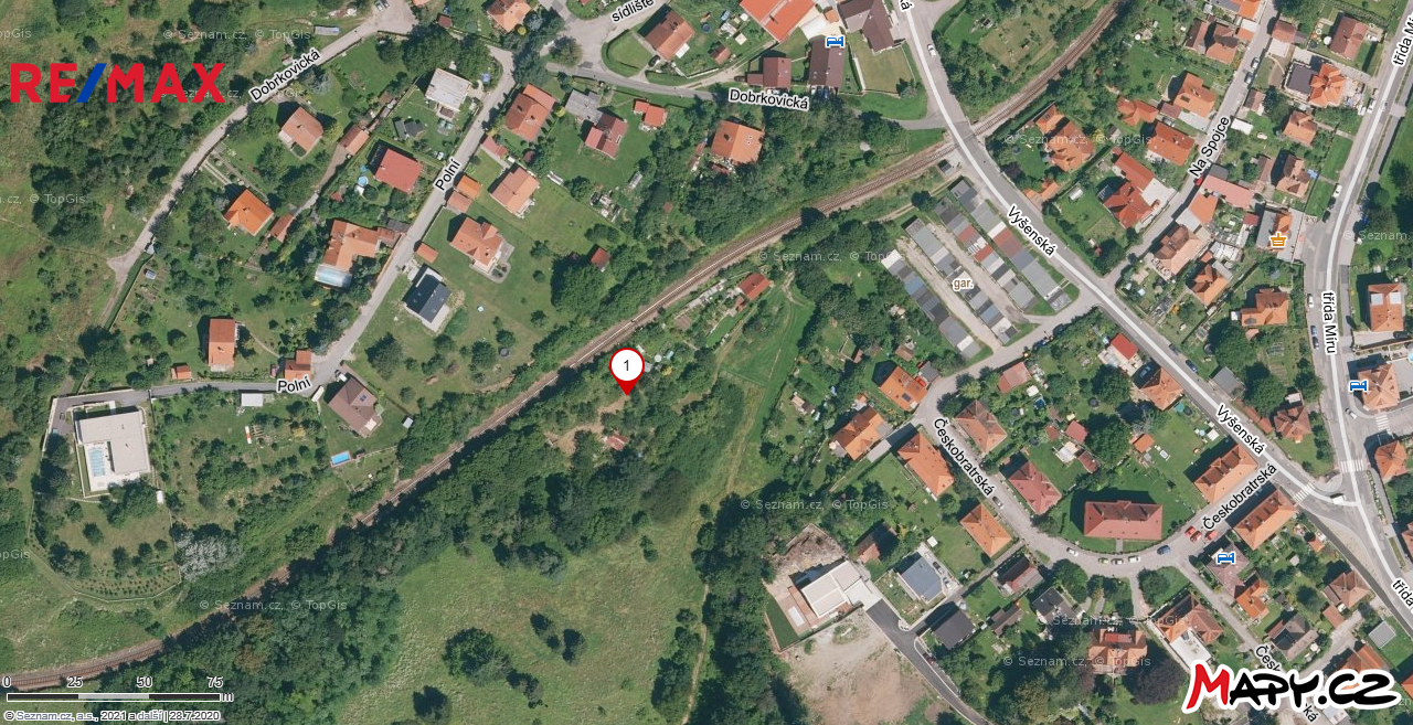 Prodej pozemku, 532 m2, Český Krumlov