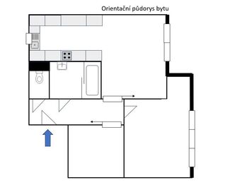 Pronájem bytu 2+kk v osobním vlastnictví, 44 m2, Praha 3 - Žižkov