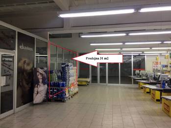 Pronájem komerčního objektu (obchodní centrum), 31 m2, Plzeň