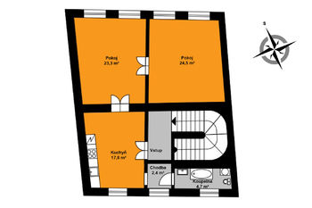 Prodej bytu 2+1 v osobním vlastnictví, 70 m2, Čelákovice