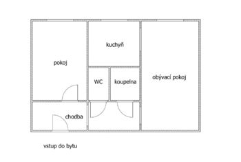 Prodej bytu 2+1 v osobním vlastnictví, 50 m2, Kladno