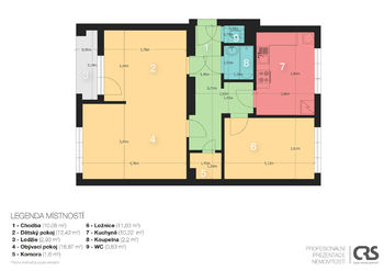Prodej bytu 3+1 v osobním vlastnictví, 70 m2, Praha 5 - Radlice
