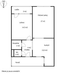 Prodej bytu 2+1 v osobním vlastnictví, 56 m2, Kladno