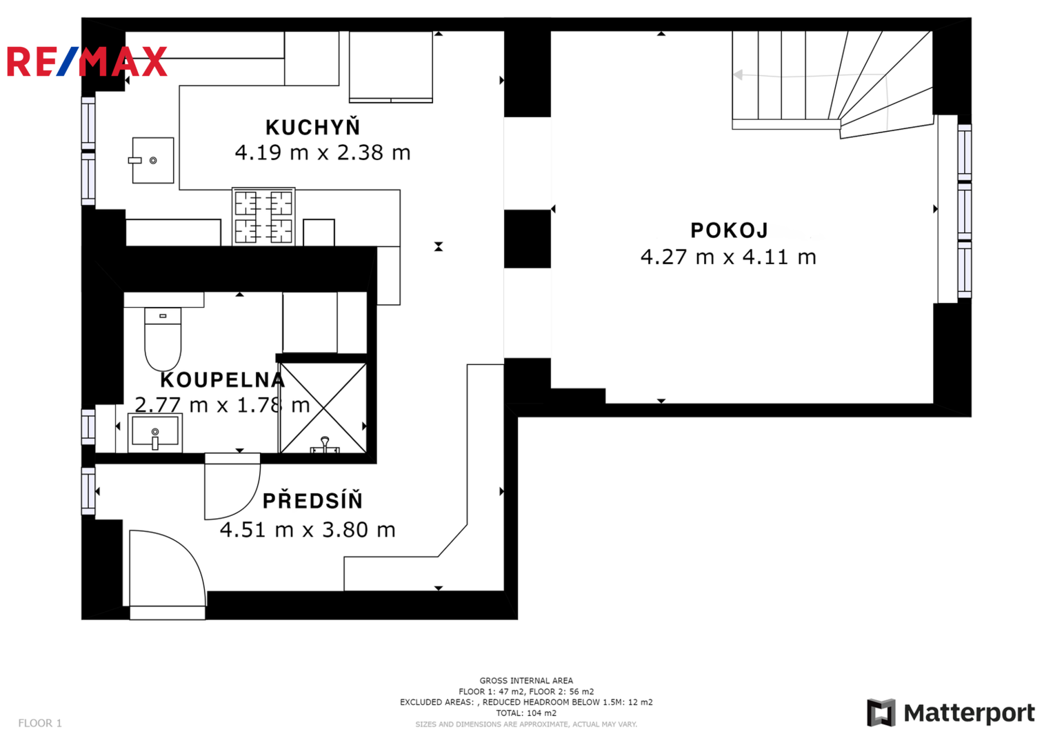 Prodej bytu 4+1 v osobním vlastnictví, 118 m2, Lovosice