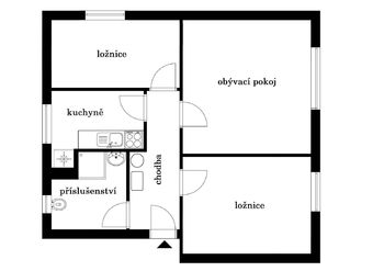 Prodej bytu 3+1 v osobním vlastnictví, 60 m2, Slaný