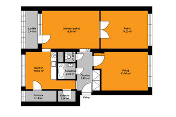 Prodej bytu 3+1 v osobním vlastnictví, 75 m2, Pečky