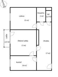 Prodej bytu 2+1 v osobním vlastnictví, 64 m2, Kladno