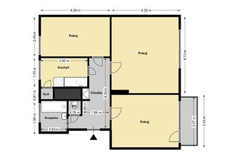 Prodej bytu 3+1 v osobním vlastnictví, 58 m2, Sloveč