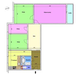 Prodej bytu 4+1 v družstevním vlastnictví, 86 m2, České Budějovice