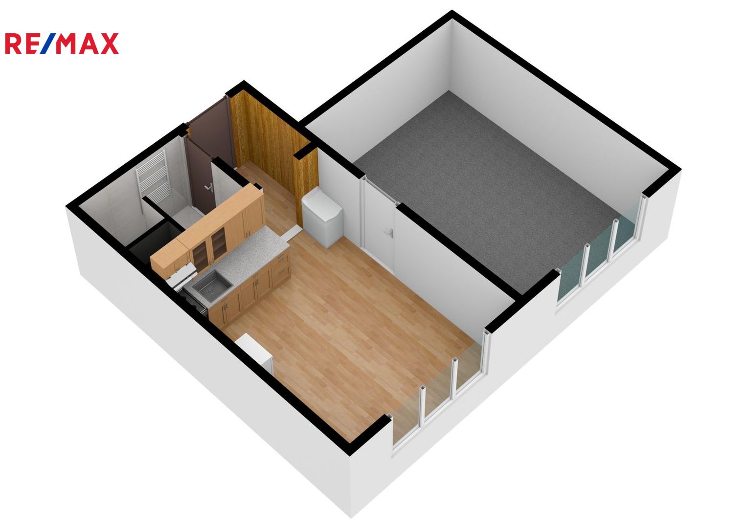 Pronájem bytu 1+1 v osobním vlastnictví, 36 m2, Třemošná