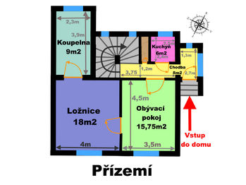 Prodej domu, 112 m2, Praha 4 - Šeberov