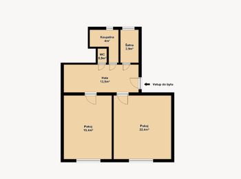 Pronájem bytu 2+kk v osobním vlastnictví, 64 m2, Žatčany