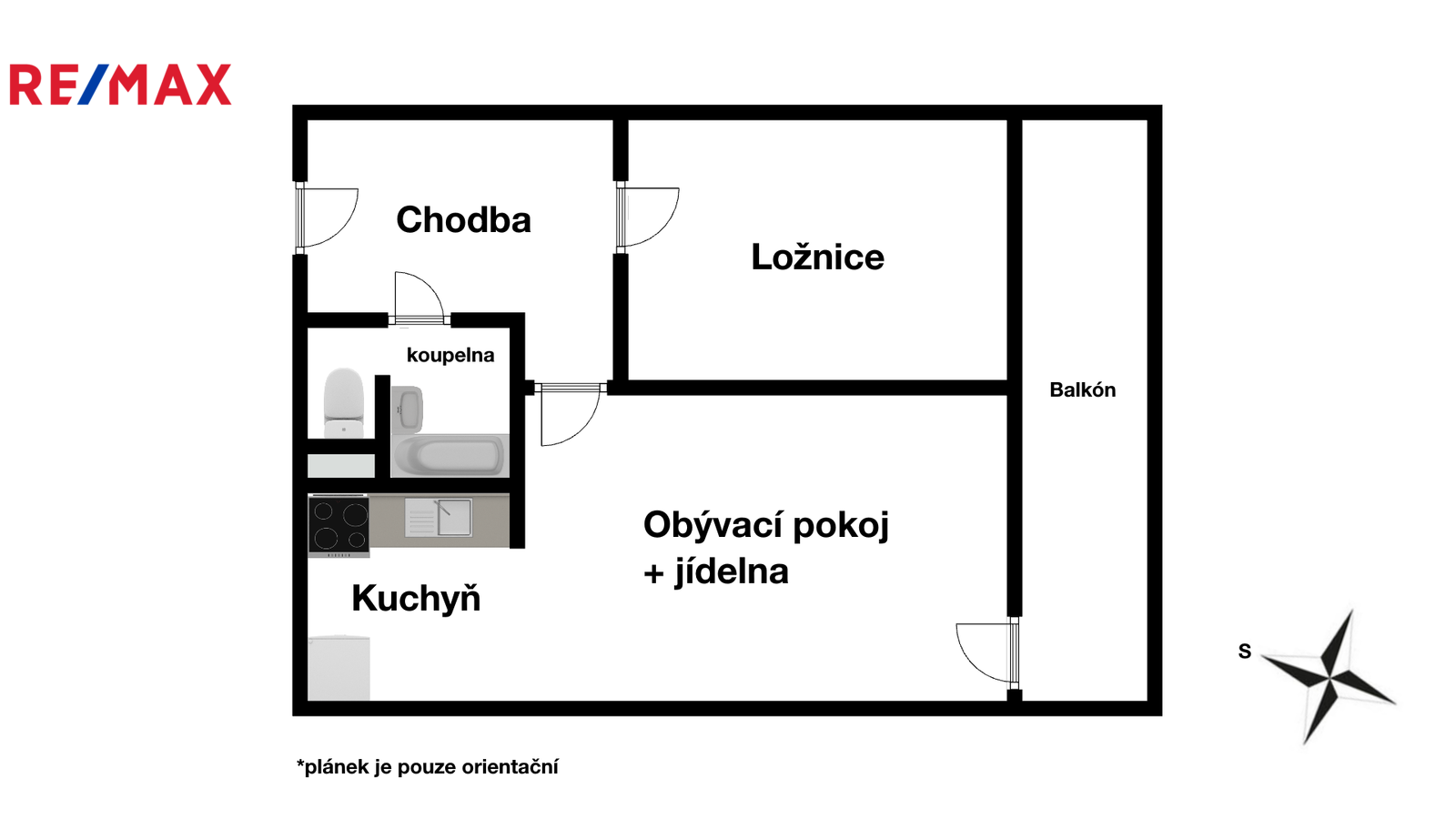 Pronájem bytu 2+kk v osobním vlastnictví, 47 m2, Praha 8 - Kobylisy