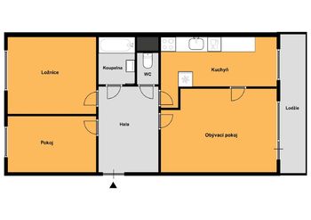 Pronájem bytu 3+1 v osobním vlastnictví, 72 m2, Český Brod
